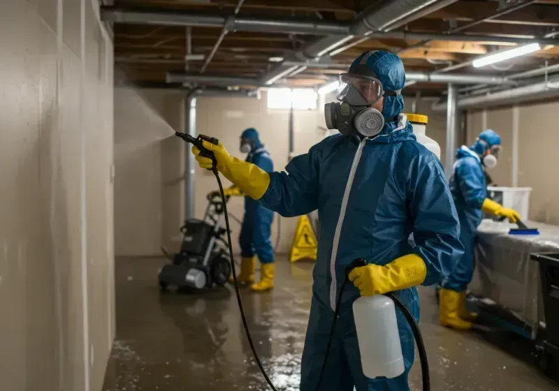 Basement Sanitization and Antimicrobial Treatment process in Exeter, PA